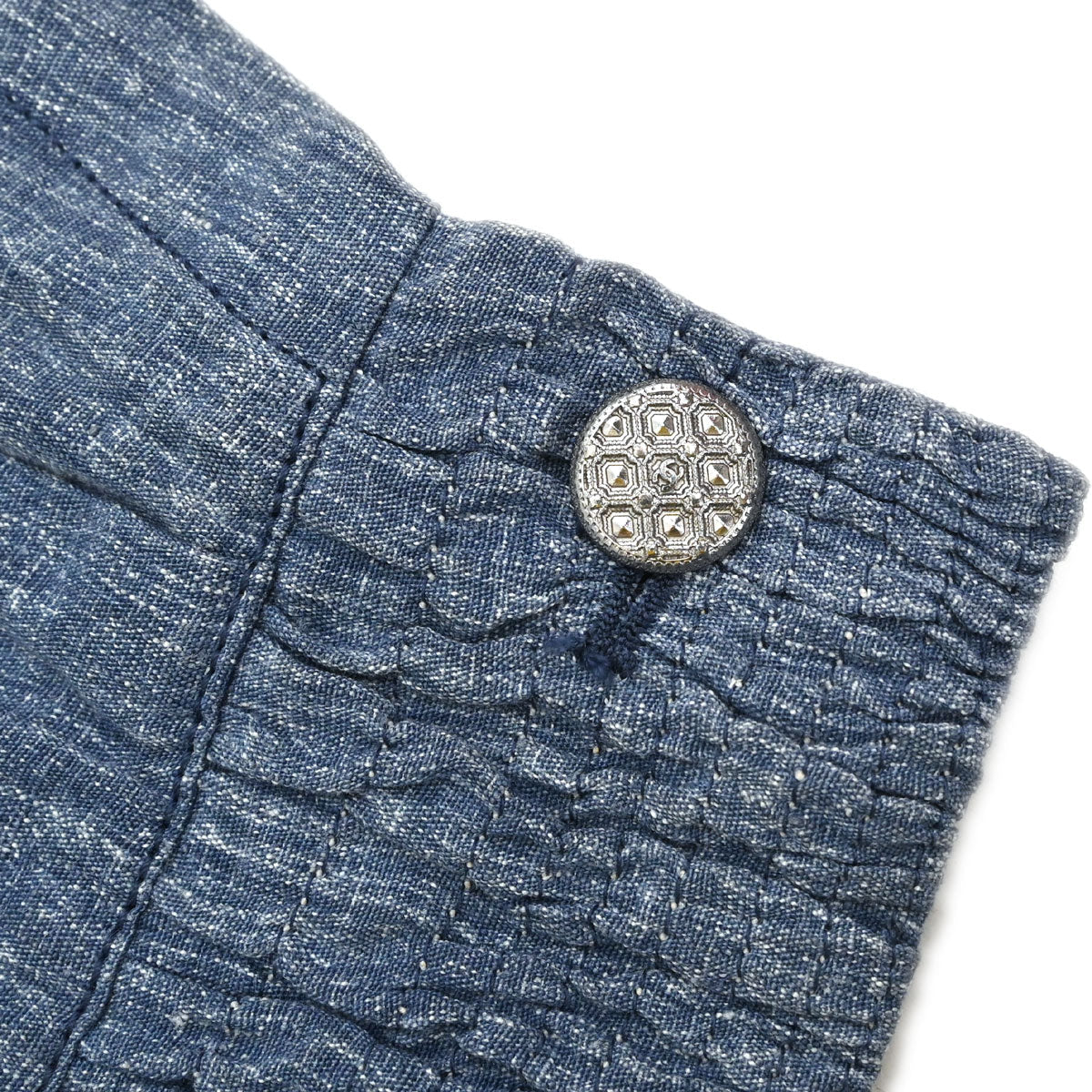 Chanel 2013 Linen Capris Pants Blue #34