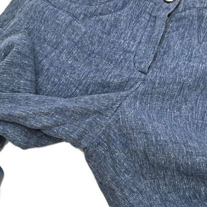 Chanel 2013 Linen Capris Pants Blue #34