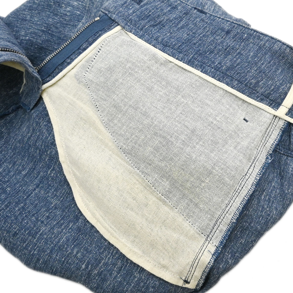 Chanel 2013 Linen Capris Pants Blue #34