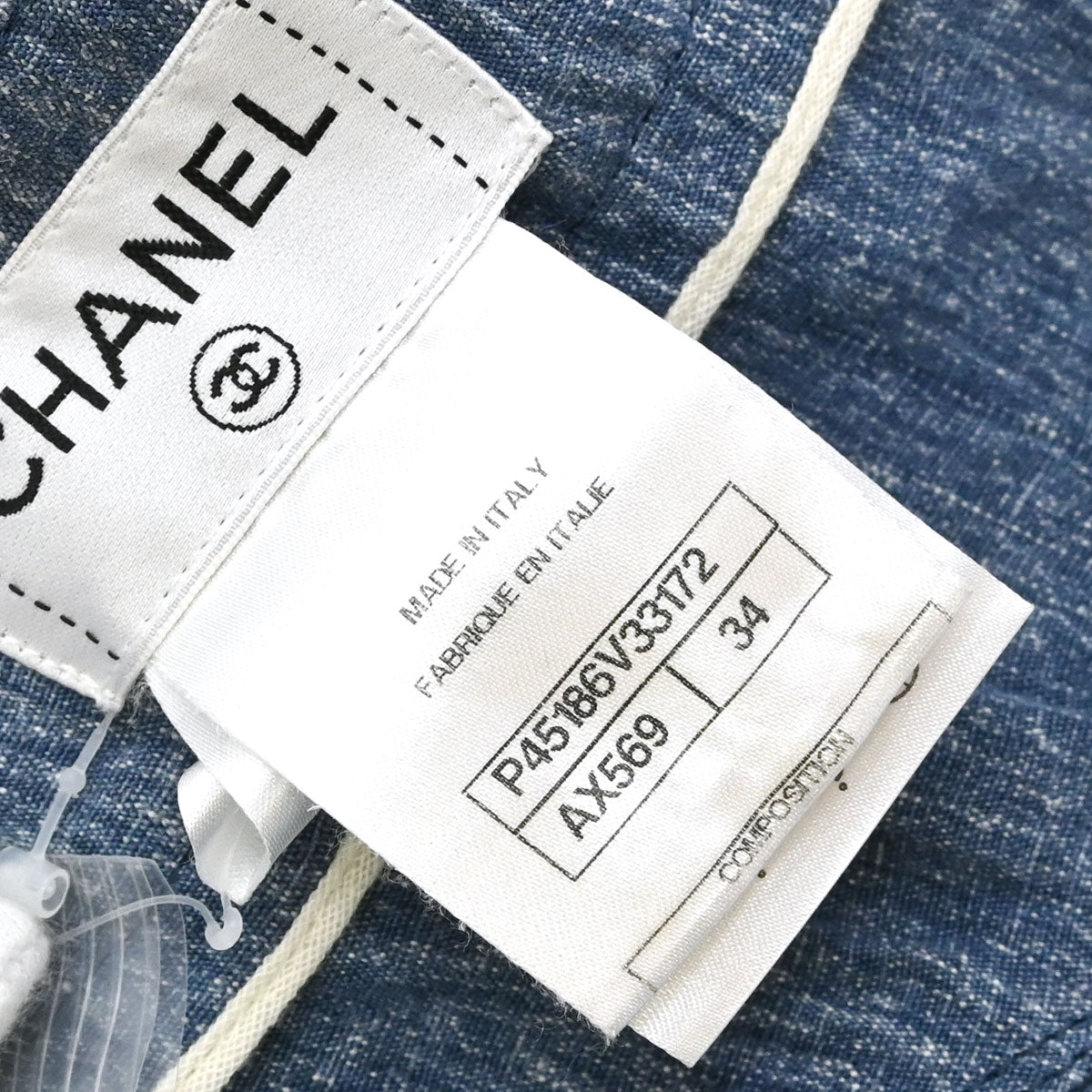 Chanel 2013 Linen Capris Pants Blue #34