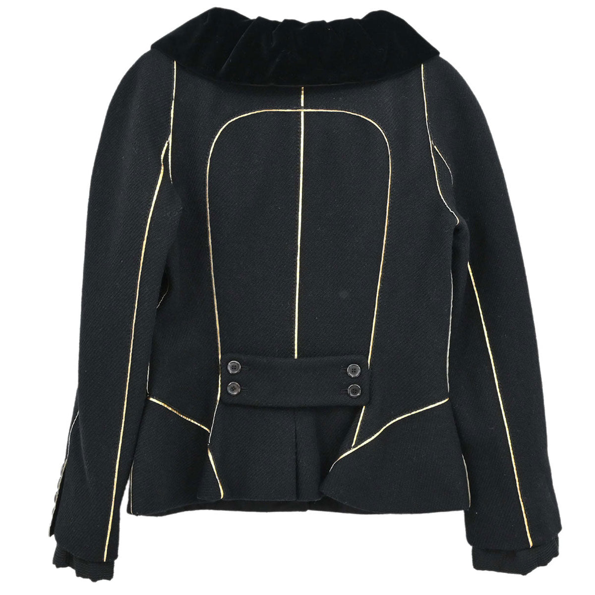 Louis Vuitton 2005 Velvet Collar Piped Wool Jacket #36