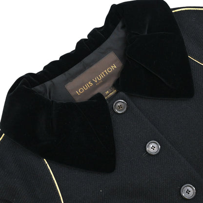 Louis Vuitton 2005 Velvet Collar Piped Wool Jacket #36