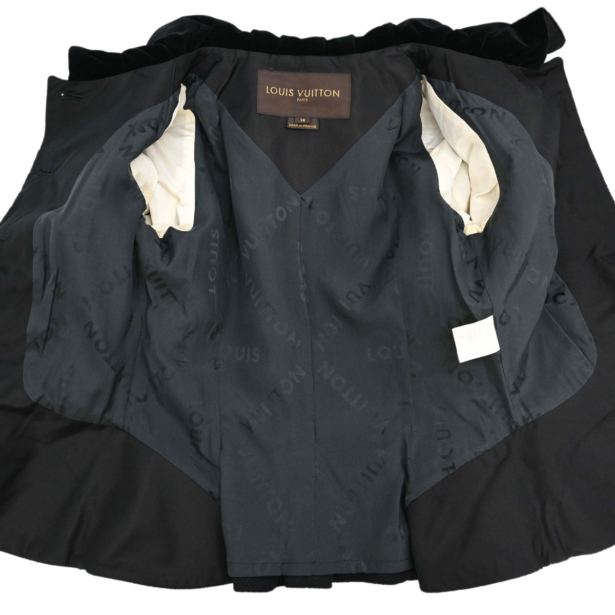Louis Vuitton 2005 Velvet Collar Piped Wool Jacket #36
