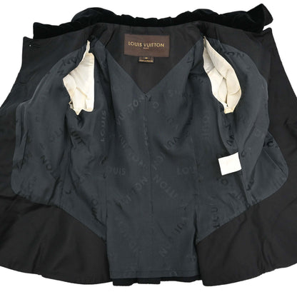 Louis Vuitton 2005 Velvet Collar Piped Wool Jacket #36