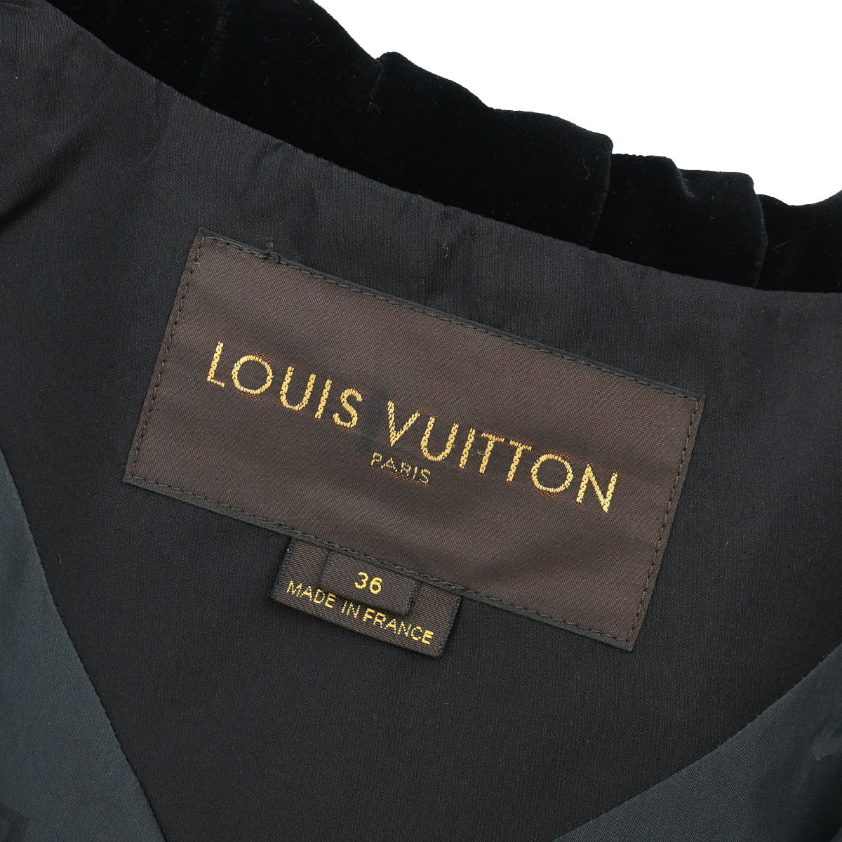 Louis Vuitton 2005 Velvet Collar Piped Wool Jacket #36