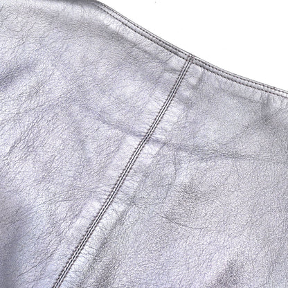 Chanel 1994 Leather Vest Metallic Purple #34