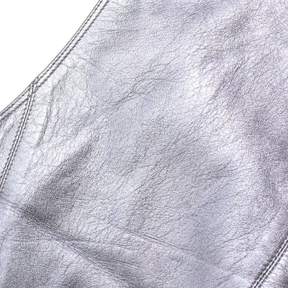 Chanel 1994 Leather Vest Metallic Purple #34