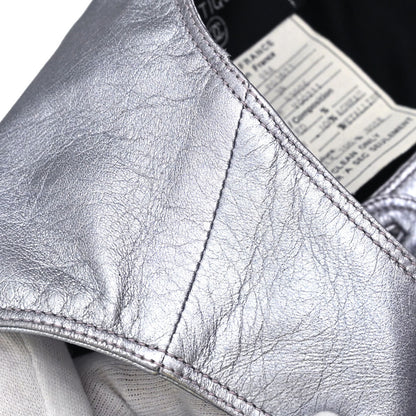 Chanel 1994 Leather Vest Metallic Purple #34