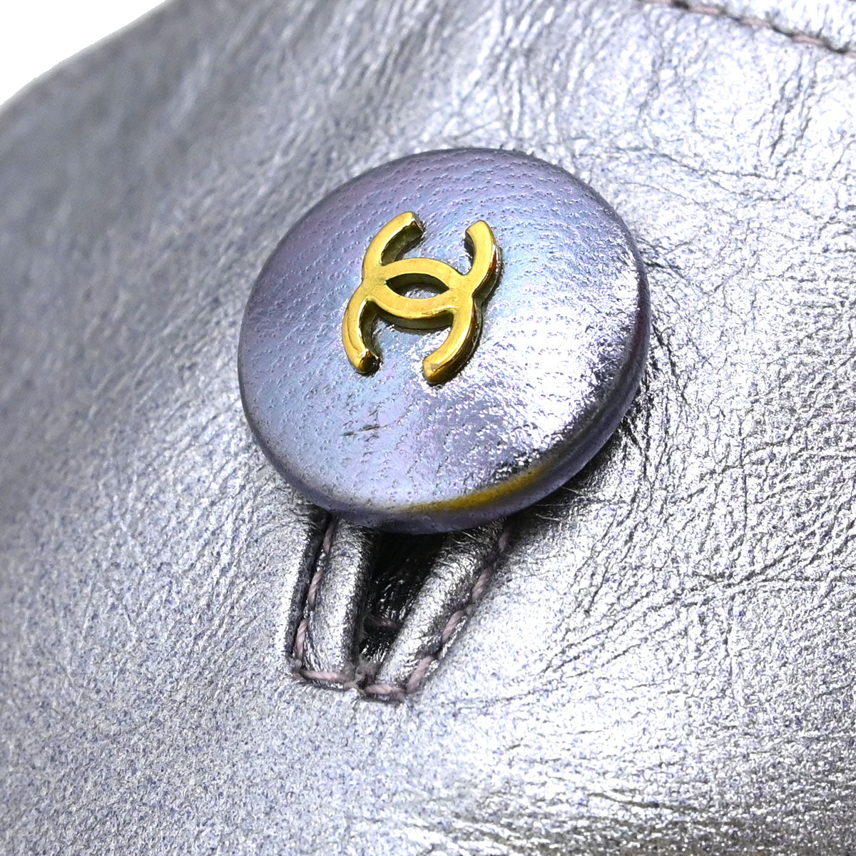 Chanel 1994 Leather Vest Metallic Purple #34