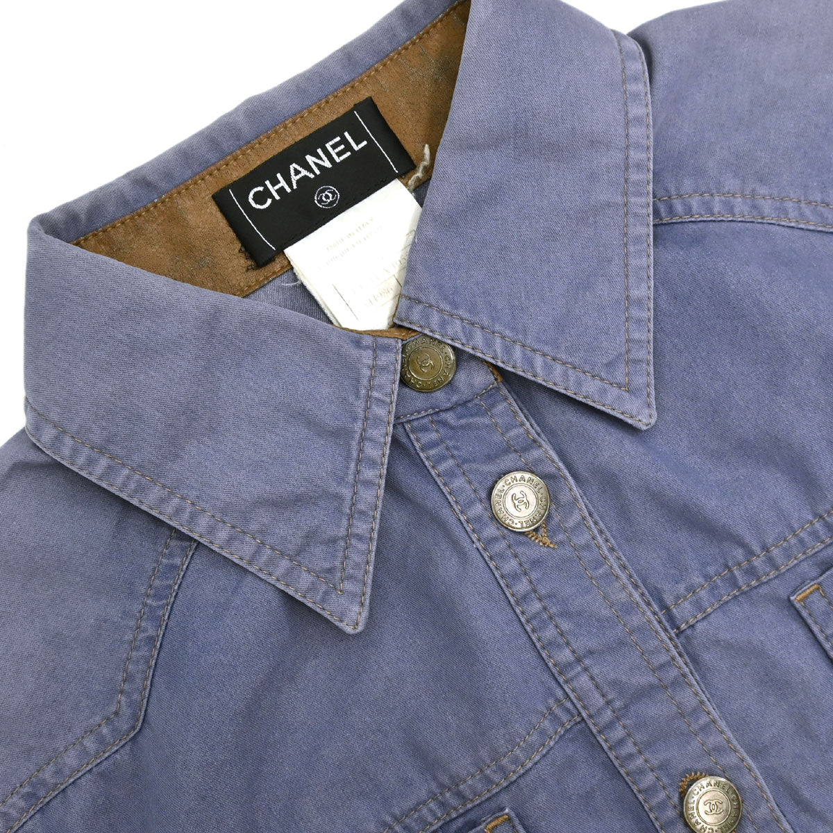 Chanel 2001 Cotton Jacket Light Purple #40