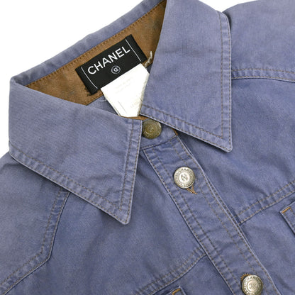 Chanel 2001 Cotton Jacket Light Purple #40
