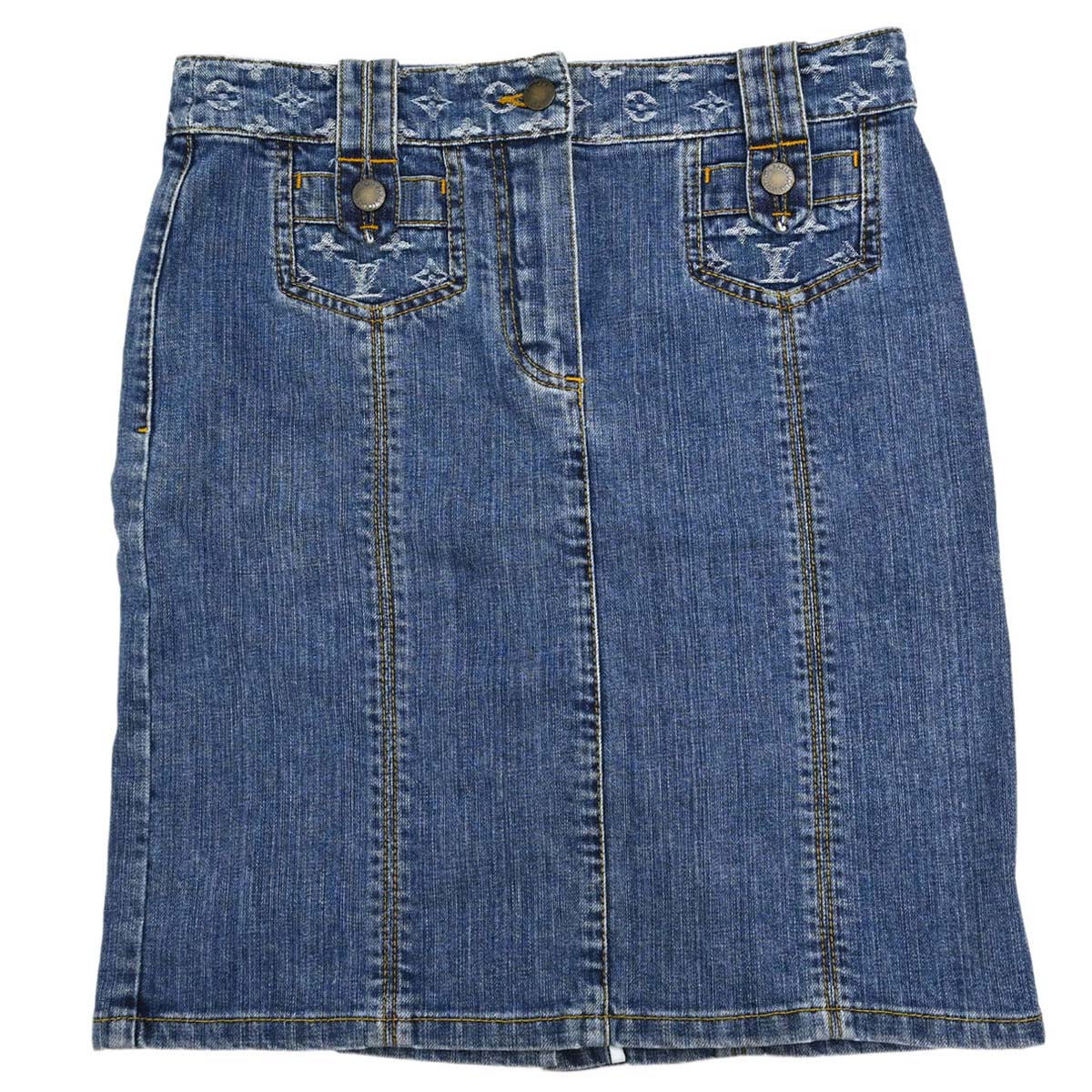 Louis Vuitton Denim Skirt Blue #36