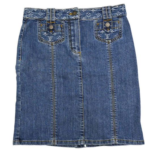 Louis Vuitton Denim Skirt Blue #36