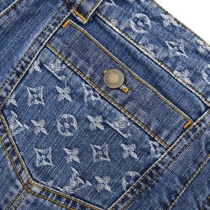 Louis Vuitton Denim Skirt Blue #36