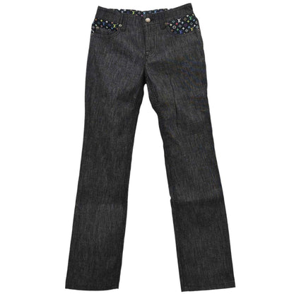 Louis Vuitton 2011 Denim Long Pants Monogram Dark Gray #34