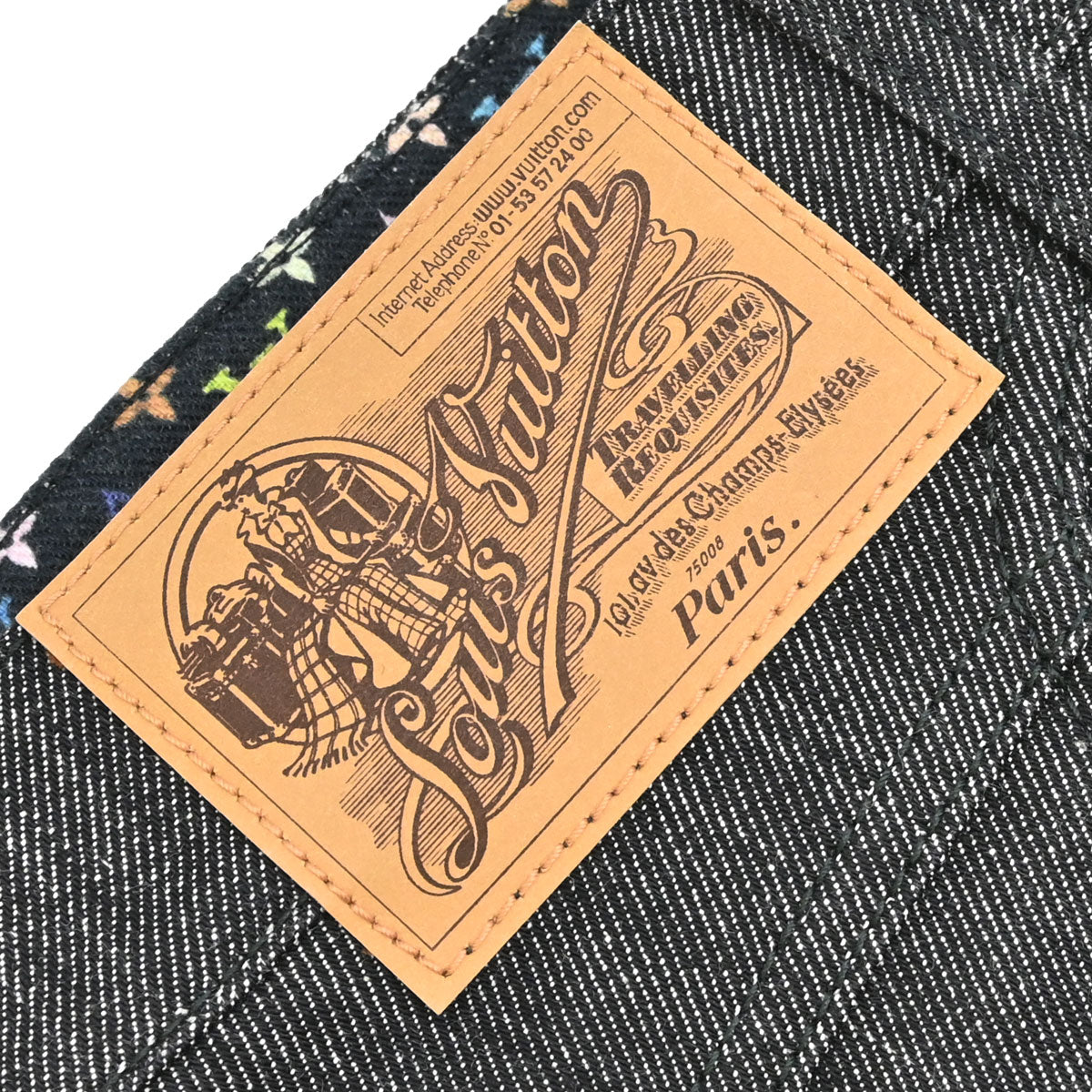 Louis Vuitton 2011 Denim Long Pants Monogram Dark Gray #34