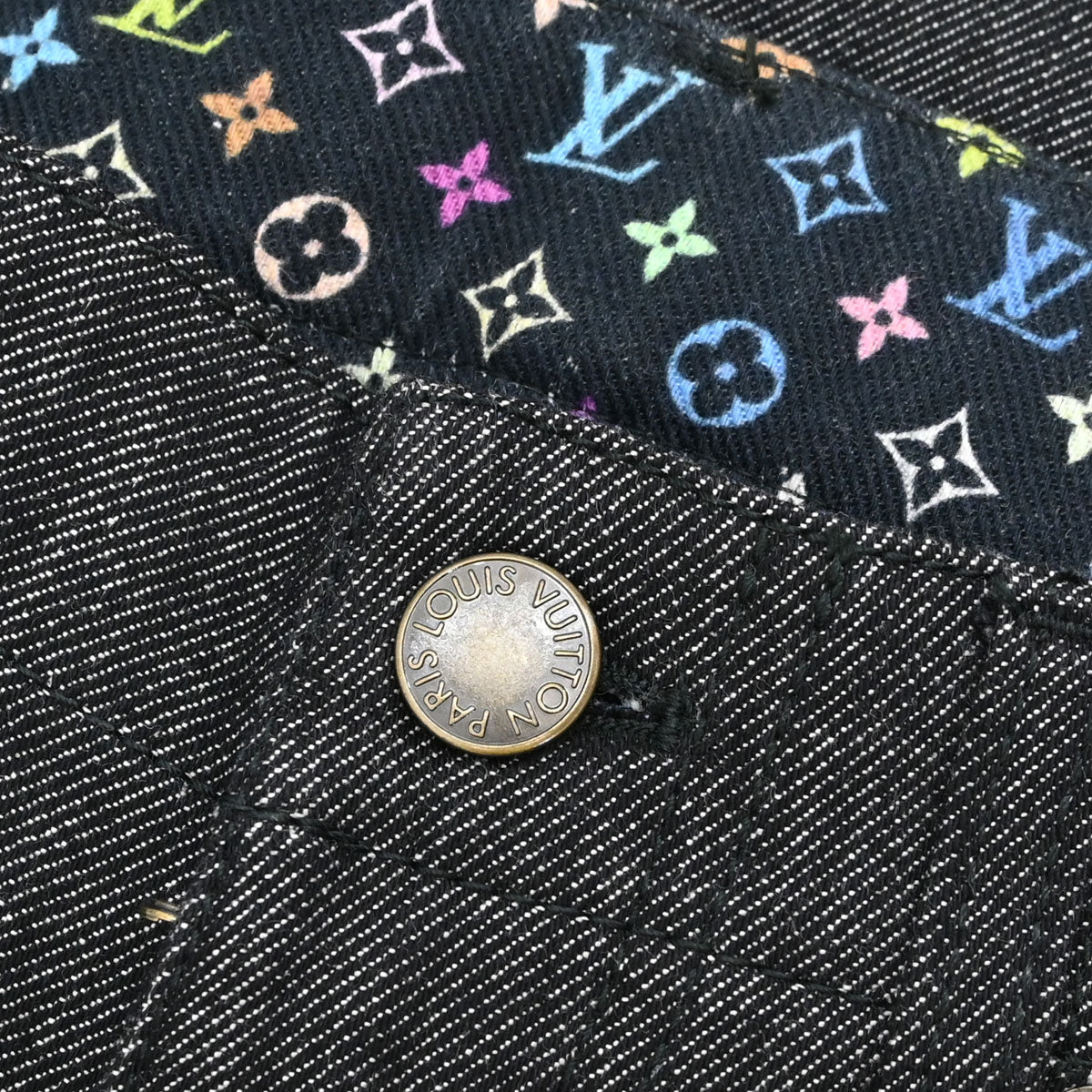 Louis Vuitton 2011 Denim Long Pants Monogram Dark Gray #34