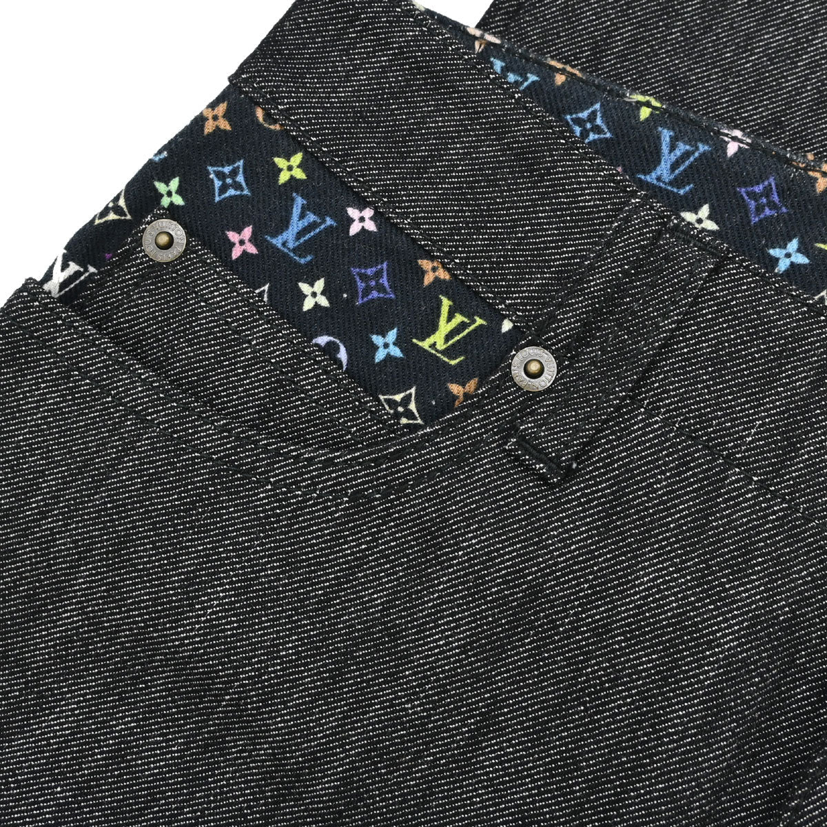 Louis Vuitton 2011 Denim Long Pants Monogram Dark Gray #34