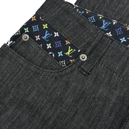 Louis Vuitton 2011 Denim Long Pants Monogram Dark Gray #34