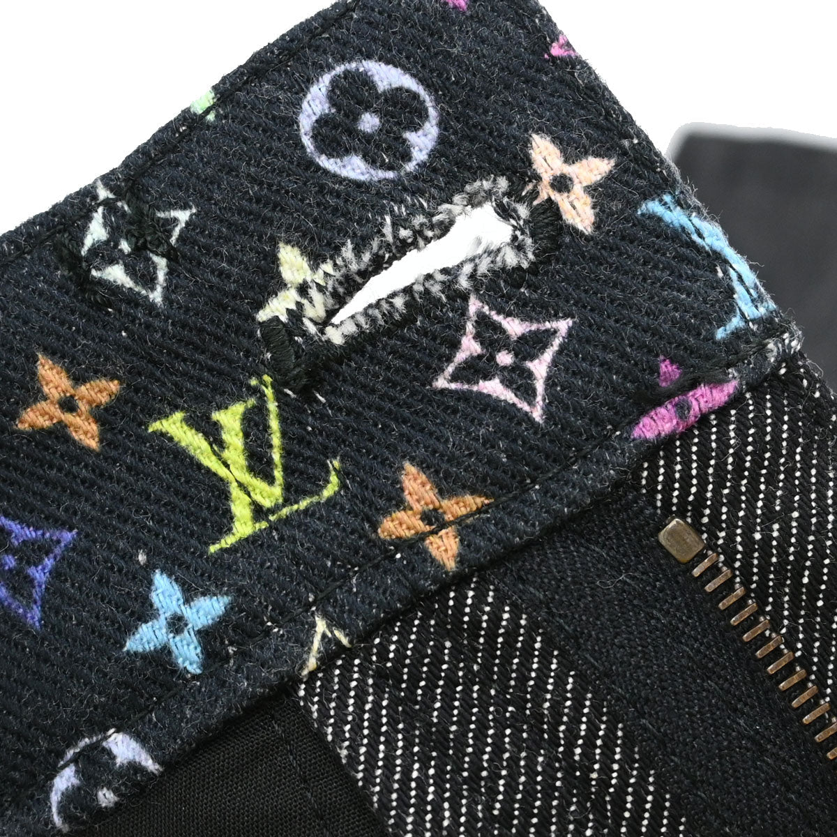 Louis Vuitton 2011 Denim Long Pants Monogram Dark Gray #34