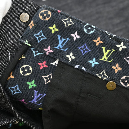 Louis Vuitton 2011 Denim Long Pants Monogram Dark Gray #34