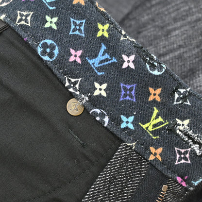 Louis Vuitton 2011 Denim Long Pants Monogram Dark Gray #34