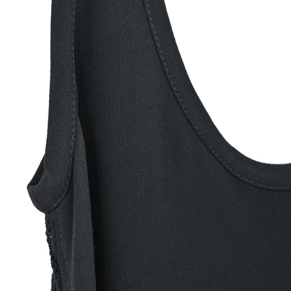 Louis Vuitton 2019 Sleeveless Lace Floral Dress Black #34