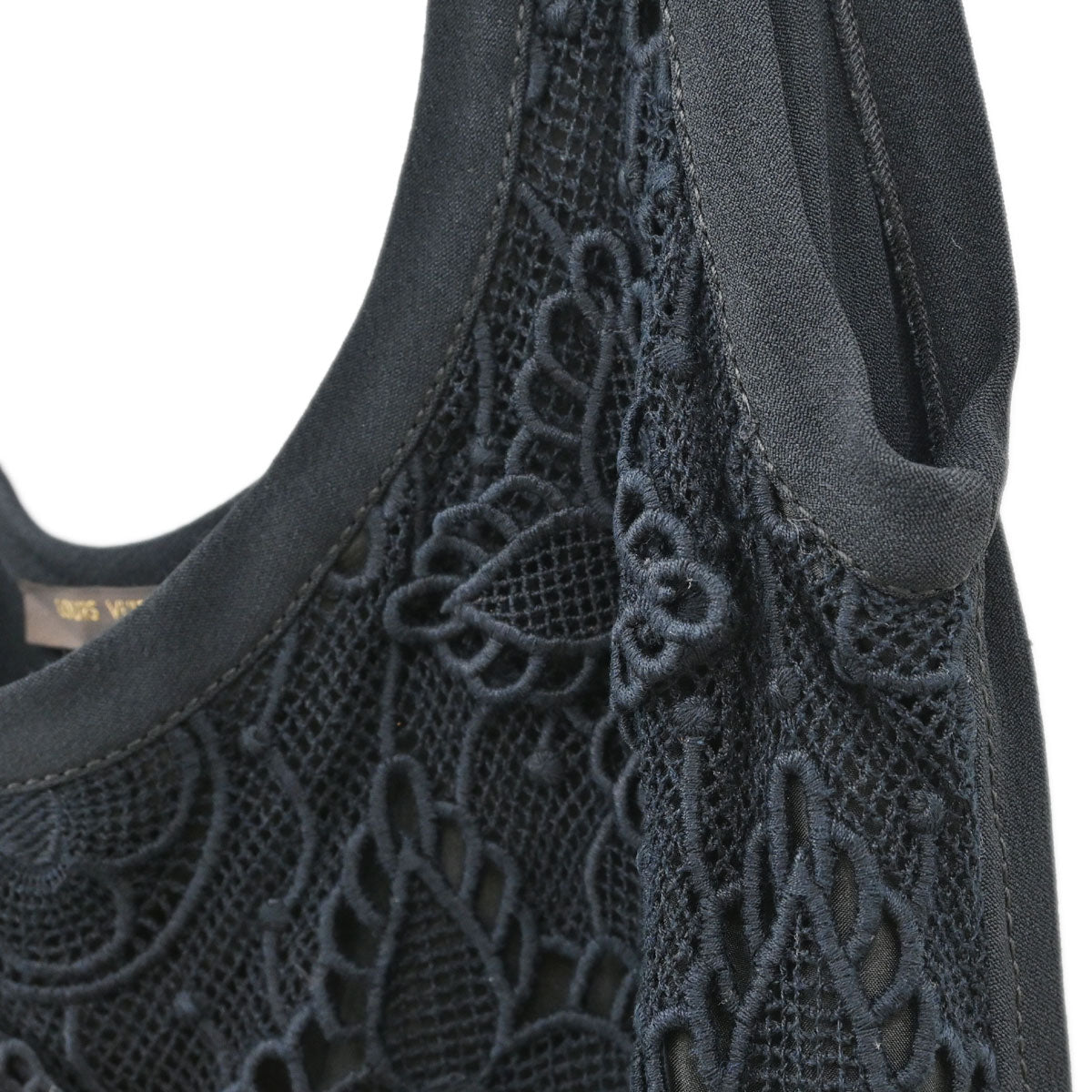 Louis Vuitton 2019 Sleeveless Lace Floral Dress Black #34