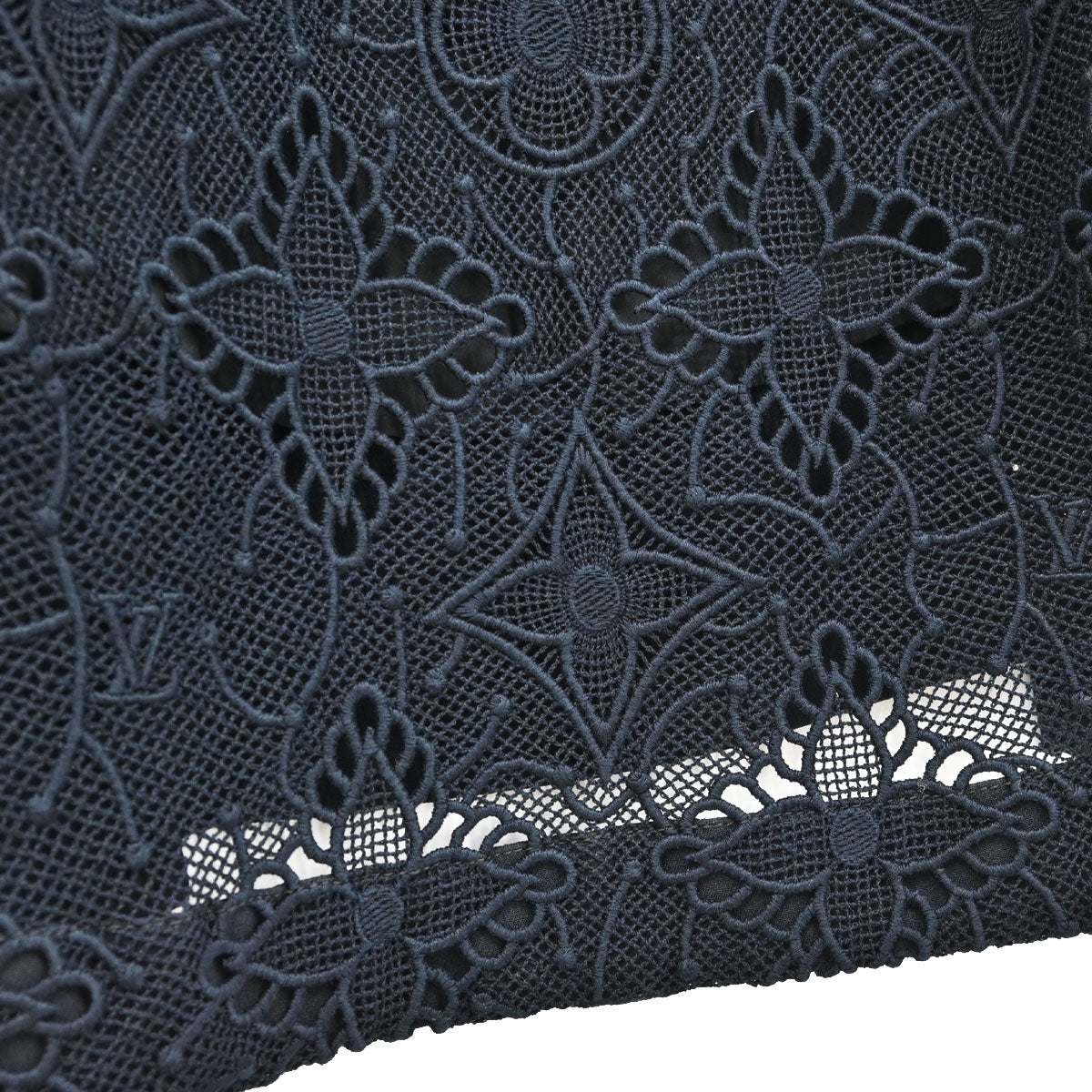 Louis Vuitton 2019 Sleeveless Lace Floral Dress Black #34