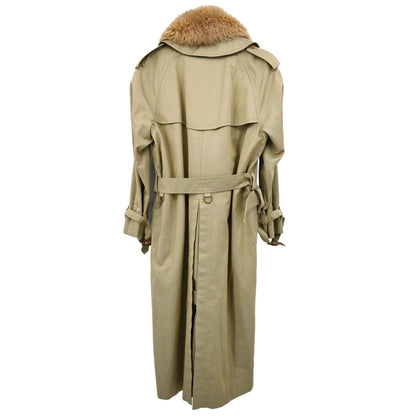 Burberrys 1990s Fox Fur Trench Coat #38–40