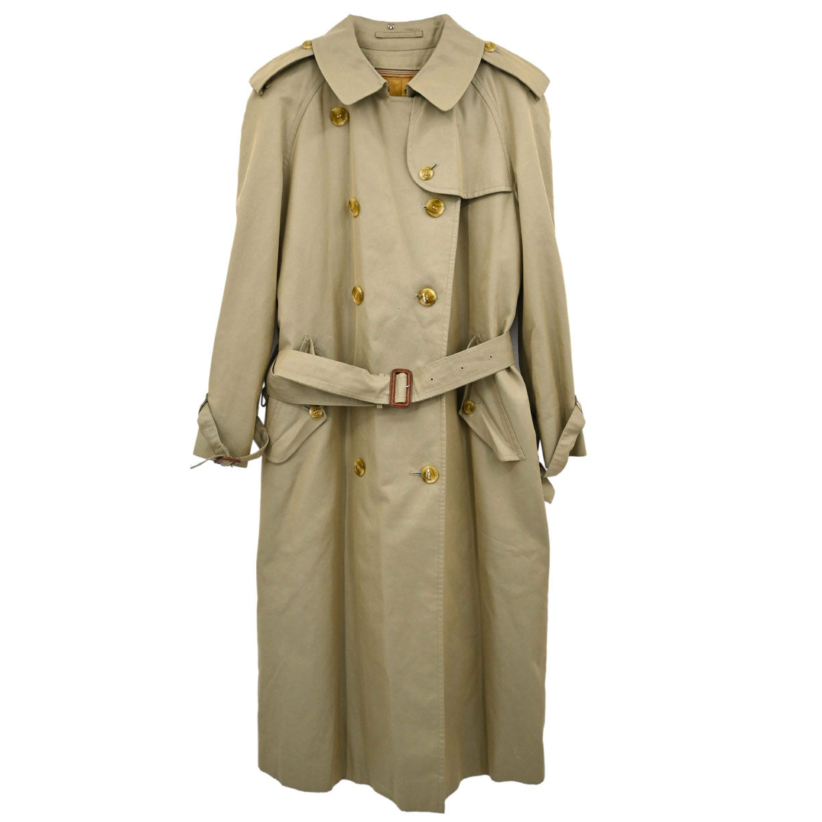 Burberrys 1990s Fox Fur Trench Coat #38–40