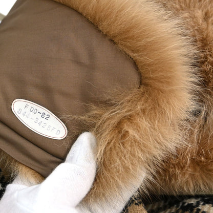 Burberrys 1990s Fox Fur Trench Coat #38–40