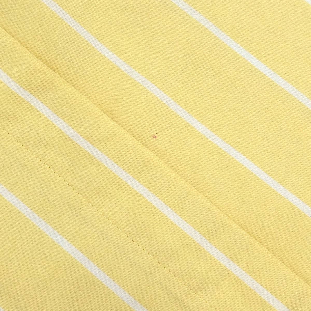 Christian Dior Striped Shirt Top Light Yellow White #S