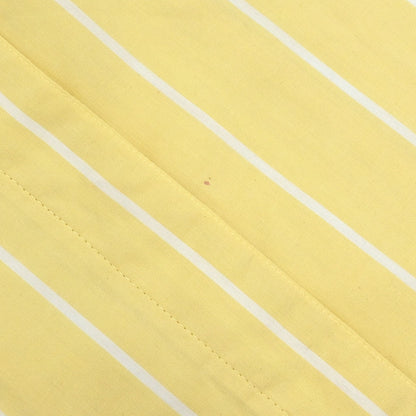 Christian Dior Striped Shirt Top Light Yellow White #S