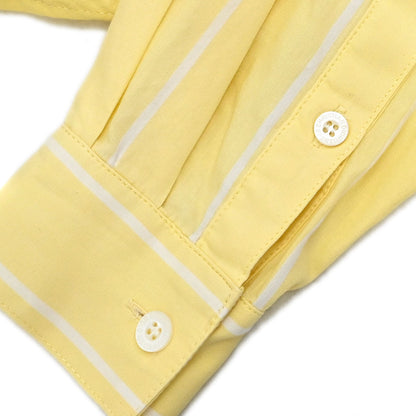 Christian Dior Striped Shirt Top Light Yellow White #S