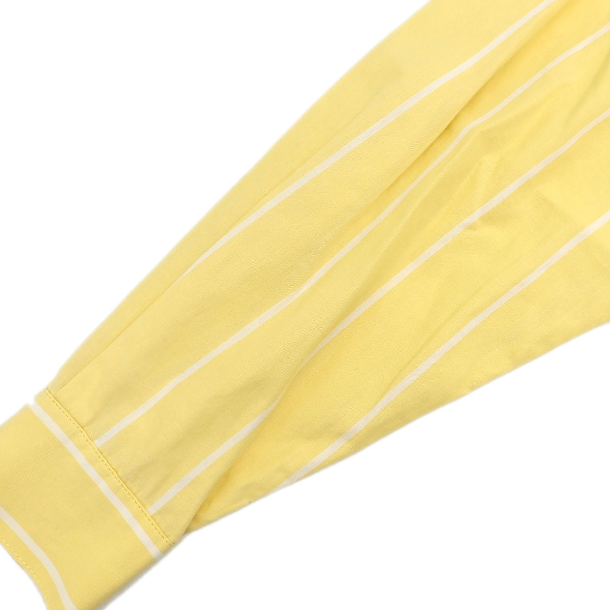 Christian Dior Striped Shirt Top Light Yellow White #S