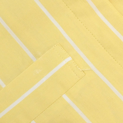 Christian Dior Striped Shirt Top Light Yellow White #S