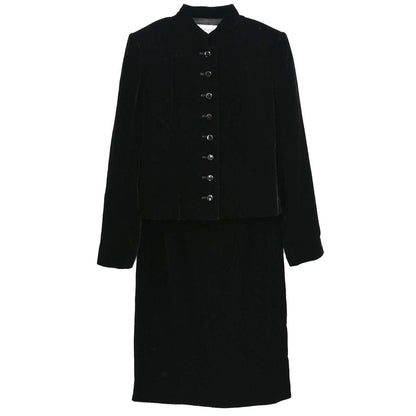 Yves Saint Laurent Setup Suit Jacket Skirt Black #36 #38
