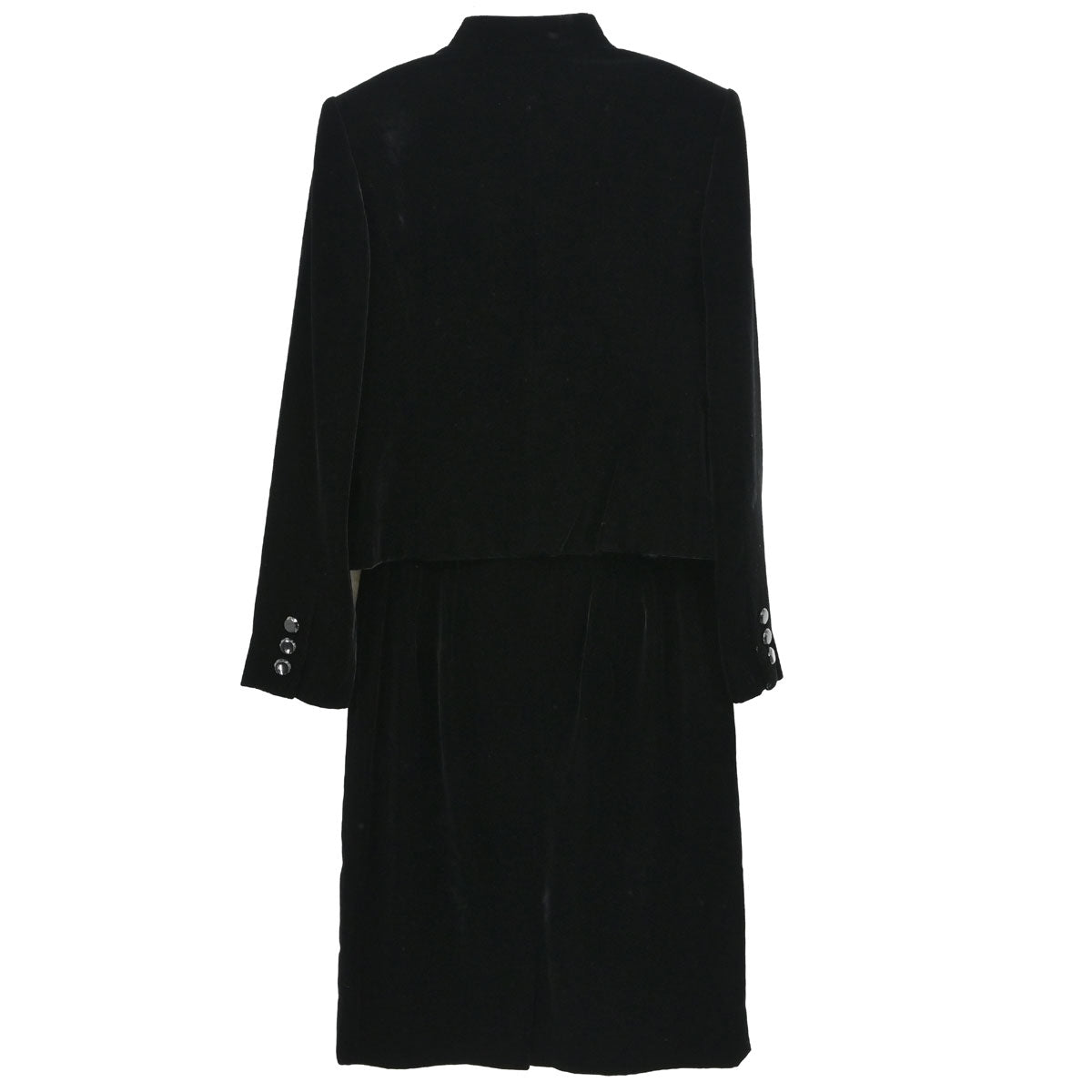 Yves Saint Laurent Setup Suit Jacket Skirt Black #36 #38