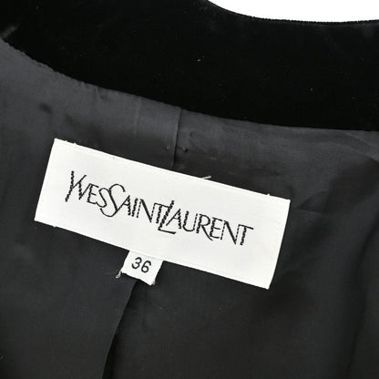 Yves Saint Laurent Setup Suit Jacket Skirt Black #36 #38