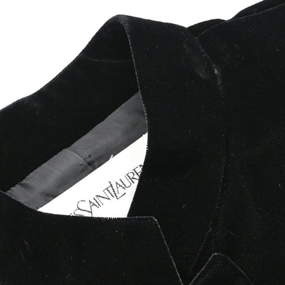 Yves Saint Laurent Setup Suit Jacket Skirt Black #36 #38