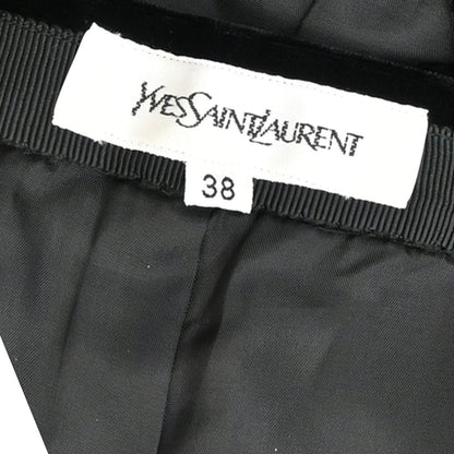 Yves Saint Laurent Setup Suit Jacket Skirt Black #36 #38