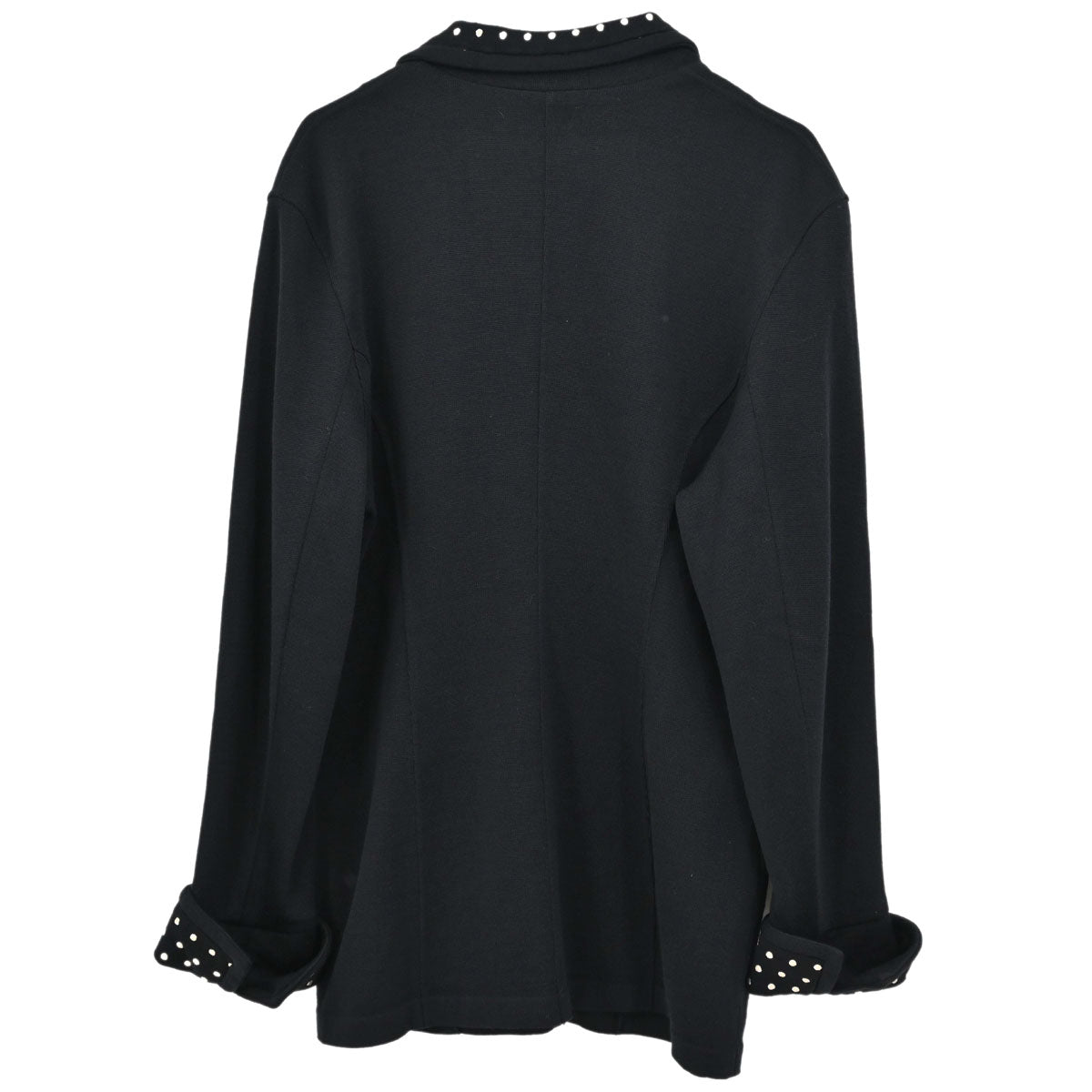 Christian Dior 1980s Polka Dot Detail Single-Breasted Jacket #M