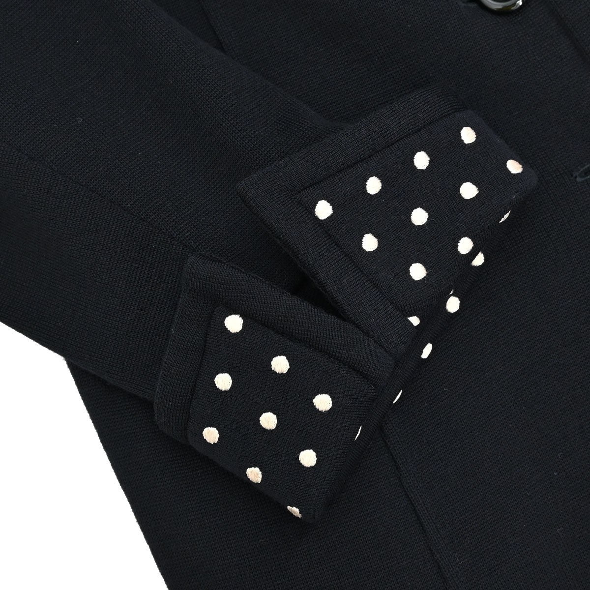 Christian Dior 1980s Polka Dot Detail Single-Breasted Jacket #M