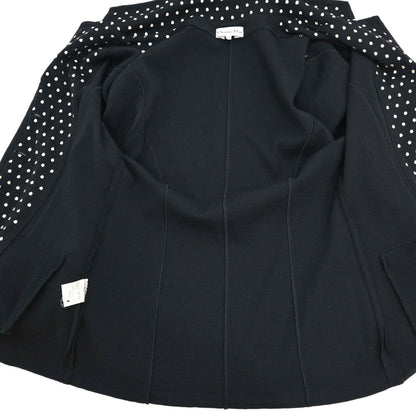 Christian Dior 1980s Polka Dot Detail Single-Breasted Jacket #M