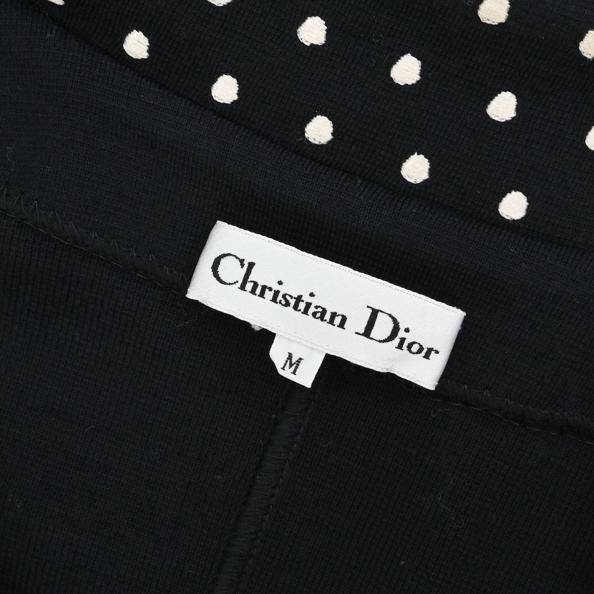 Christian Dior 1980s Polka Dot Detail Single-Breasted Jacket #M