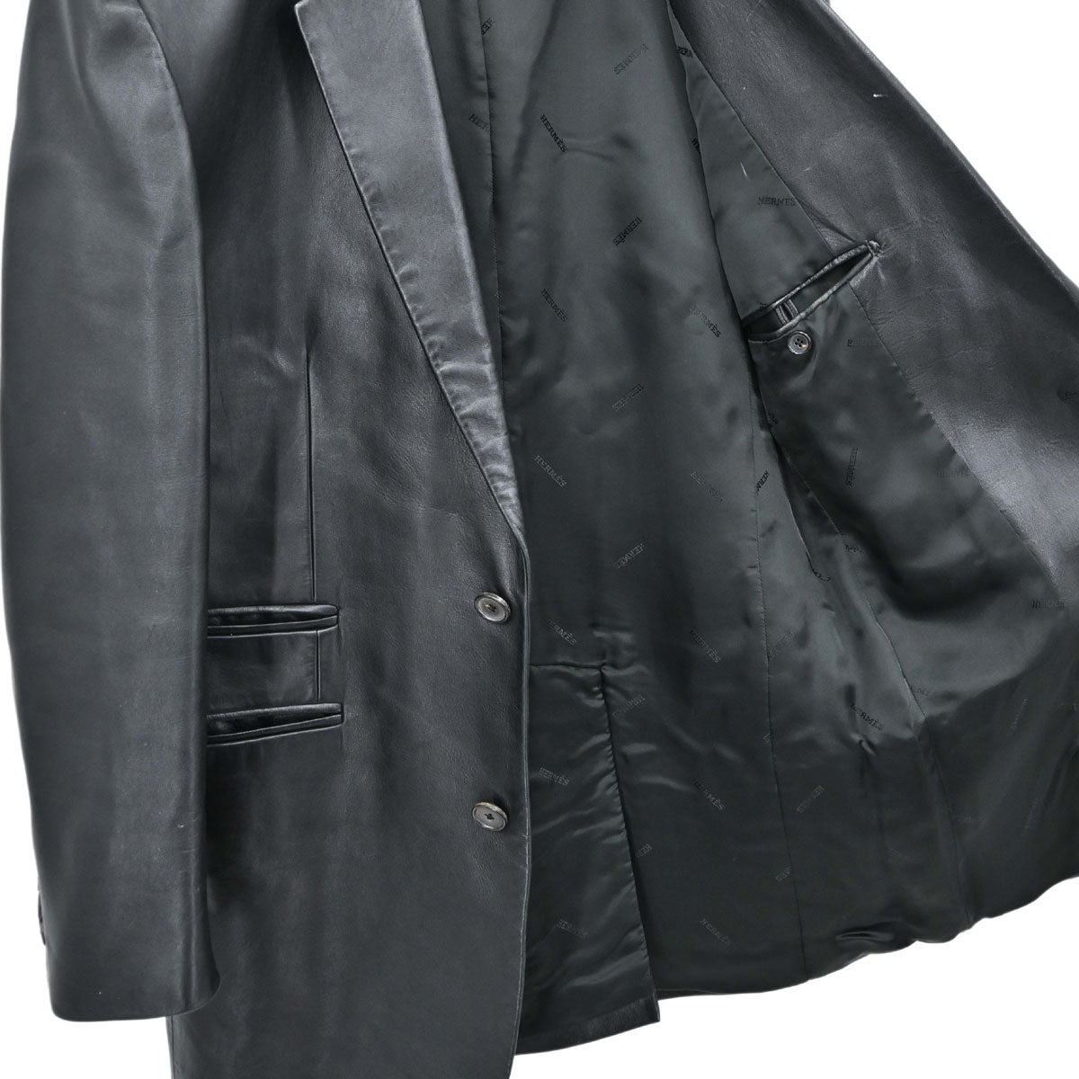 Hermes Men's Leather Jacket #48