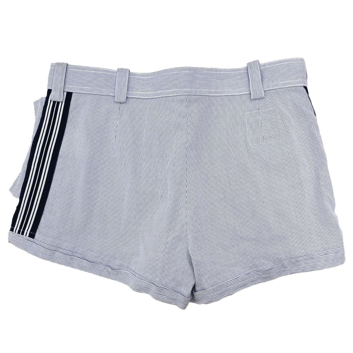 Chanel 2008 Sport Line Short Pants Striped Light Blue #36