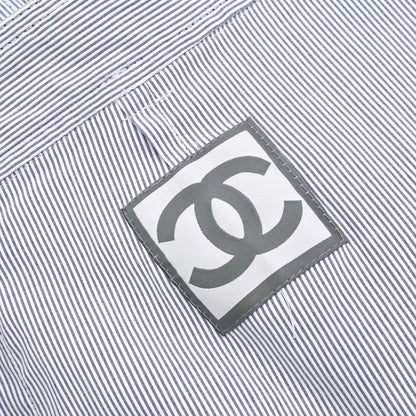 Chanel 2008 Sport Line Short Pants Striped Light Blue #36