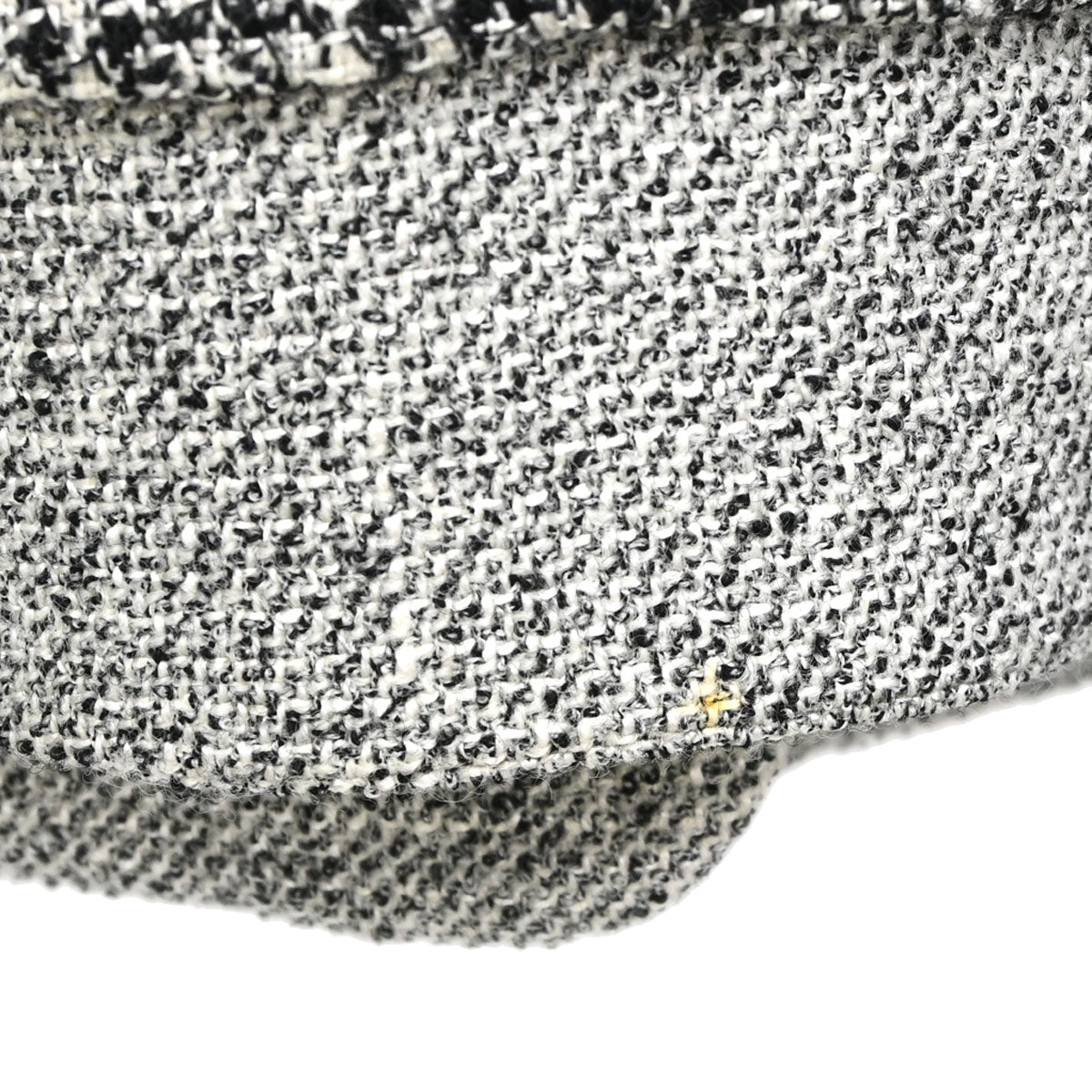 Christian Dior Collarless Tweed Jacket Gray #M